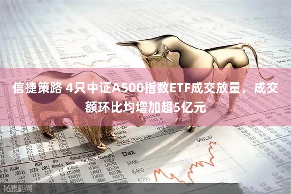 信捷策路 4只中证A500指数ETF成交放量，成交额环比均增加超5亿元