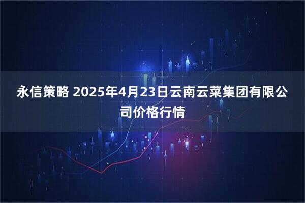 永信策略 2025年4月23日云南云菜集团有限公司价格行情